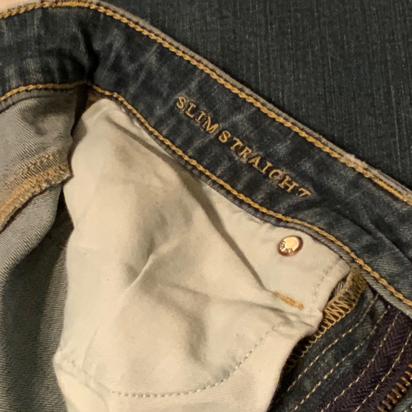 American Eagle ‘Extreme Flex’ Slim Straight Mid-Rise Blue Jeans (29x28.5) - Picture 4 of 10